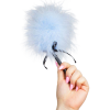 SECRETPLAY - LIGHT BLUE MARABOU DUSTER