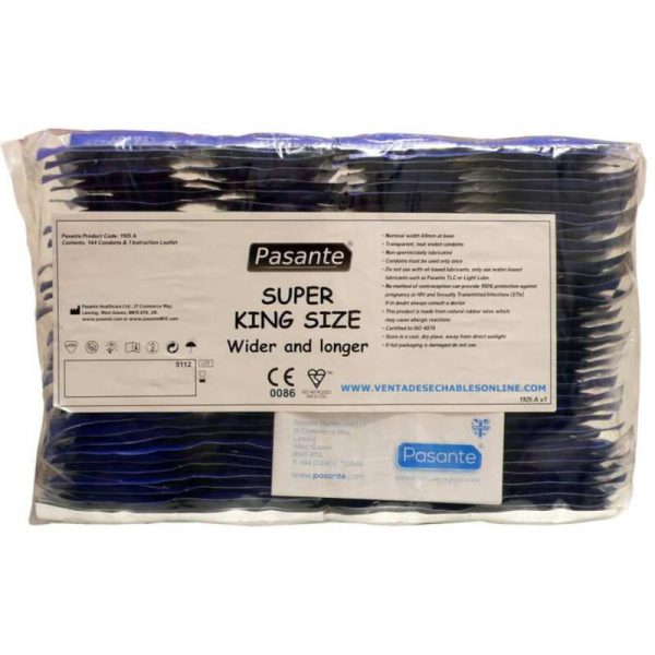 PASANTE - CONDOMS SIZE SUPER KING BAG 144 UNITS - Afbeelding 3