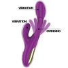 INTENSE - APOLO RECHARGEABLE MULTIFUNCTION VIBRATOR 7 VIBRATIONS WITH SWINGING MOTION PURPLE - Afbeelding 4