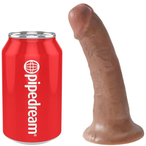 KING COCK - REALISTIC PENIS 15 CM CARAMEL - Afbeelding 5
