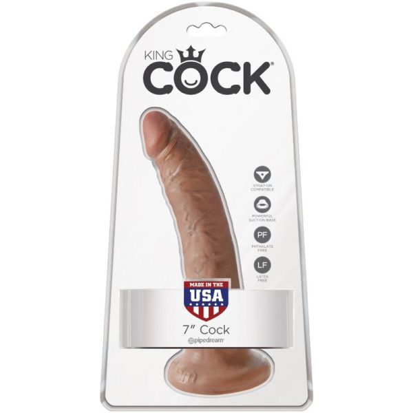 KING COCK - REALISTIC PENIS 17.5 CM CARAMEL - Afbeelding 5