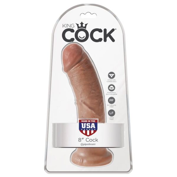 KING COCK - REALISTIC PENIS 19.5 CM CARAMEL - Afbeelding 6