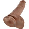 KING COCK - REALISTIC PENIS WITH BALLS 19.8 CM CARAMEL - Afbeelding 4