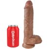 KING COCK - REALISTIC PENIS WITH BALLS 19.8 CM CARAMEL - Afbeelding 5