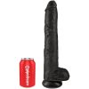 KING COCK - REALISTIC PENIS WITH BALLS 30.5 CM BLACK - Afbeelding 5