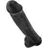 KING COCK - REALISTIC PENIS WITH BALLS 34.2 CM BLACK - Afbeelding 3