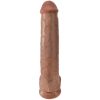 KING COCK - REALISTIC PENIS WITH BALLS 34.2 CM CARAMEL - Afbeelding 2