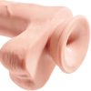 KING COCK - REALISTIC PENIS WITH BALLS 3D 24.8 CM LIGHT - Afbeelding 5