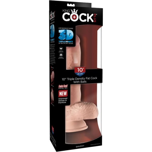 KING COCK - REALISTIC PENIS WITH BALLS 19.4 CM LIGHT - Afbeelding 7