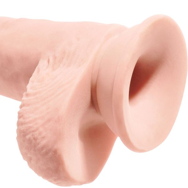 KING COCK - REALISTIC PENIS WITH BALLS 19.4 CM LIGHT - Afbeelding 5