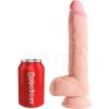KING COCK - REALISTIC PENIS WITH BALLS 19.4 CM LIGHT - Afbeelding 6
