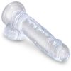 KING COCK - CLEAR REALISTIC PENIS WITH BALLS 15.2 CM TRANSPARENT - Afbeelding 3