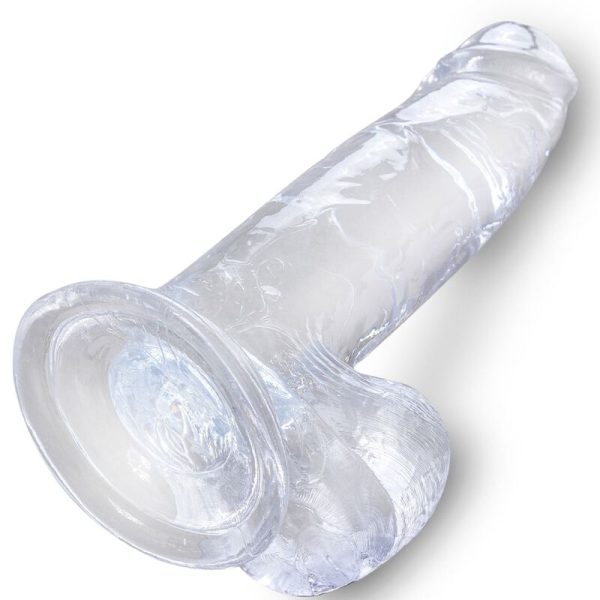KING COCK - CLEAR REALISTIC PENIS WITH BALLS 15.2 CM TRANSPARENT - Afbeelding 4