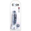 KING COCK - CLEAR REALISTIC PENIS WITH BALLS 15.2 CM TRANSPARENT - Afbeelding 5