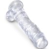 KING COCK - CLEAR REALISTIC PENIS WITH BALLS 16.5 CM TRANSPARENT - Afbeelding 3