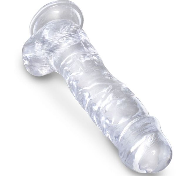 KING COCK - CLEAR REALISTIC PENIS WITH BALLS 16.5 CM TRANSPARENT - Afbeelding 3