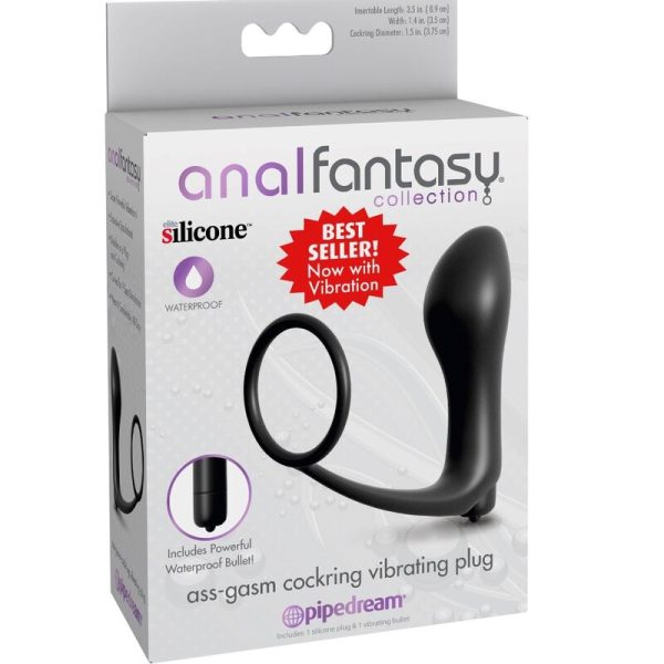 ANAL FANTASY ELITE COLLECTION - ASS-GASM COCKRING VIBRATOR PLUG - Afbeelding 3