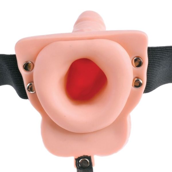 FETISH FANTASY SERIES - ADJUSTABLE HARNESS REMOTE CONTROL REALISTIC PENIS WITH RECHARGEABLE TESTICLES AND VIBRATOR 15 CM - Afbeelding 3