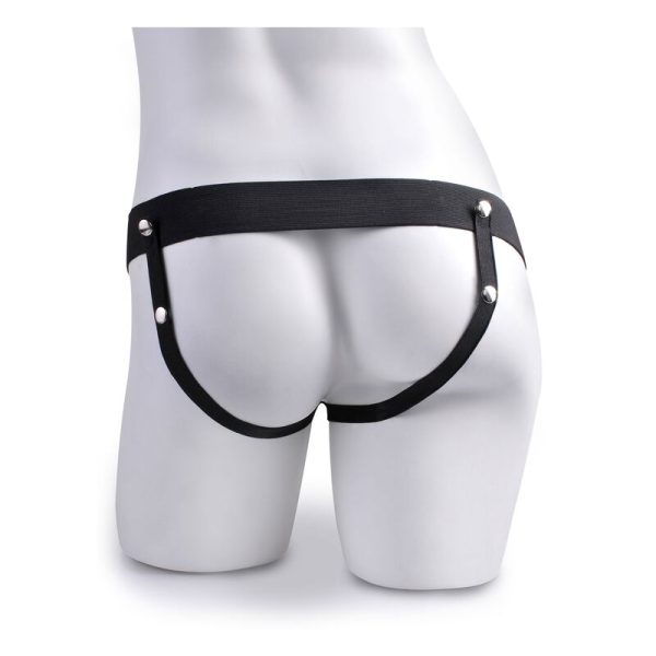 FETISH FANTASY SERIES - ADJUSTABLE HARNESS REALISTIC PENIS WITH BALLS SQUIRTING 19 CM - Afbeelding 4