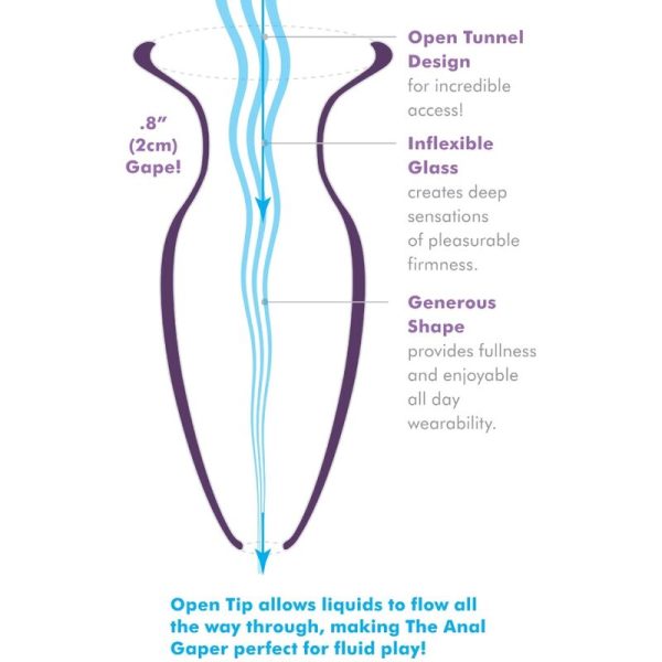 ANAL FANTASY ELITE COLLECTION - ANAL GAPER DILATOR FOR BEGINNERS CRYSTAL SIZE S - Afbeelding 3