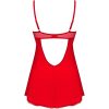 OBSESSIVE - INGRIDIA CHEMISE & THONG RED XS/S - Afbeelding 6