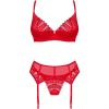 OBSESSIVE - INGRIDIA SET THREE PIECES RED XS/S - Afbeelding 5