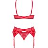 OBSESSIVE - INGRIDIA SET THREE PIECES RED XS/S - Afbeelding 6