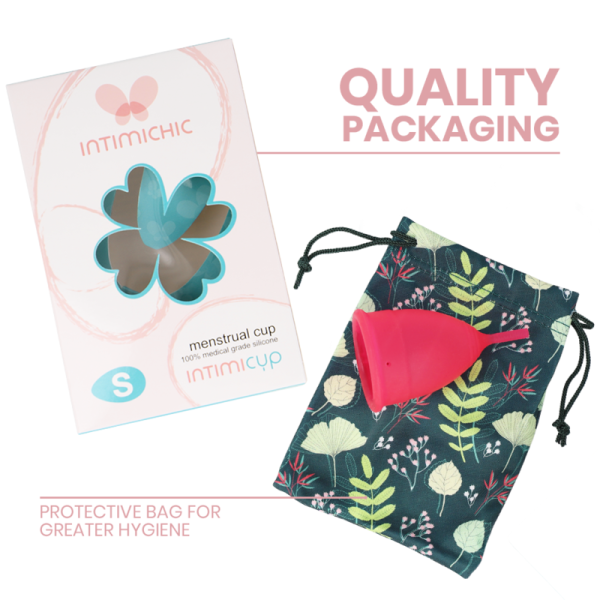 INTIMICHIC - MENSTRUAL CUP MEDICAL GRADE SILICONE - SIZE S - Afbeelding 5