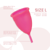 INTIMICHIC - MENSTRUAL CUP MEDICAL GRADE SILICONE - SIZE L - Afbeelding 3