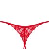 OBSESSIVE - INGRIDIA THONG CROTCHLESS RED XL/XXL - Afbeelding 8