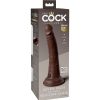 KING COCK - ELITE REALISTIC SILICONE DILDO 17.8 CM BROWN - Afbeelding 6