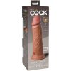KING COCK - ELITE REALISTIC SILICONE DILDO 20.3 CM CARAMEL - Afbeelding 6