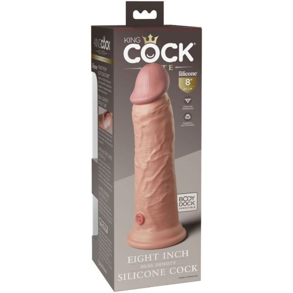 KING COCK - ELITE REALISTIC SILICONE DILDO 20.3 CM - Afbeelding 6