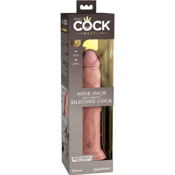 KING COCK - ELITE REALISTIC SILICONE DILDO 23 CM - Afbeelding 5