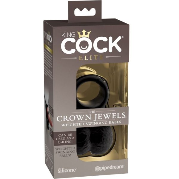 KING COCK - ELITE RING WITH TESTICLE SILICONE - Afbeelding 7