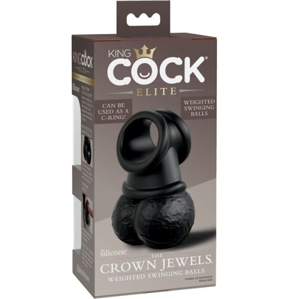 KING COCK - ELITE RING WITH TESTICLE SILICONE - Afbeelding 8
