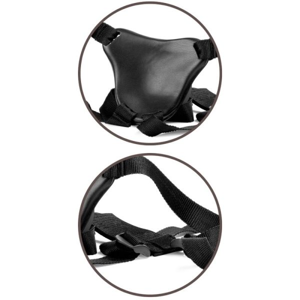 KING COCK - ELITE DELUXE ADJUSTABLE HARNESS KIT RING WITH TESTICLES & DILDO 20.3 CM - Afbeelding 10