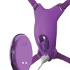 FANTASY FOR HER - BUTTERFLY HARNESS, VIBRATING RECHARGEABLE & REMOTE CONTROL PURPLE - Afbeelding 4