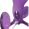 FANTASY FOR HER - BUTTERFLY HARNESS G-SPOT WITH VIBRATOR, RECHARGEABLE & REMOTE CONTROL VIOLET - Afbeelding 3
