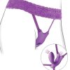 FANTASY FOR HER - BUTTERFLY HARNESS G-SPOT WITH VIBRATOR, RECHARGEABLE & REMOTE CONTROL VIOLET - Afbeelding 4