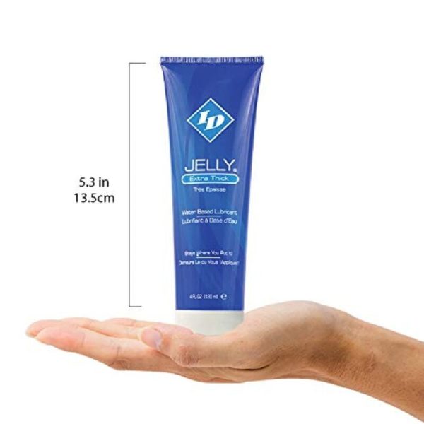 ID JELLY - WATER BASED LUBRICANT EXTRA THICK TRAVEL TUBE 120 ML - Afbeelding 3