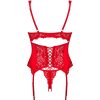 OBSESSIVE - AMOR CHERRIS CORSET & THONG L/XL - Afbeelding 6