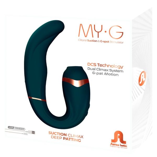 ADRIEN LASTIC - MY·G CLITORIS SUCKER AND G-SPOT STIMULATOR DARK GREEN - Afbeelding 5