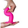 ADRIEN LASTIC - HITSENS 4 SILICONE DILDO FUCHSIA - Afbeelding 2