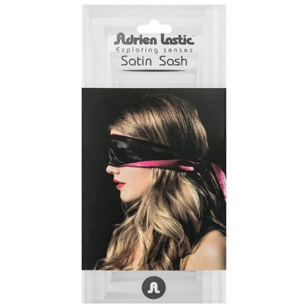 ADRIEN LASTIC - REVERSIBLE SATIN PINK/BLACK BANDAGE - Afbeelding 2