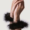 ADRIEN LASTIC - METAL HANDCUFFS WITH BLACK FEATHERS - Afbeelding 2