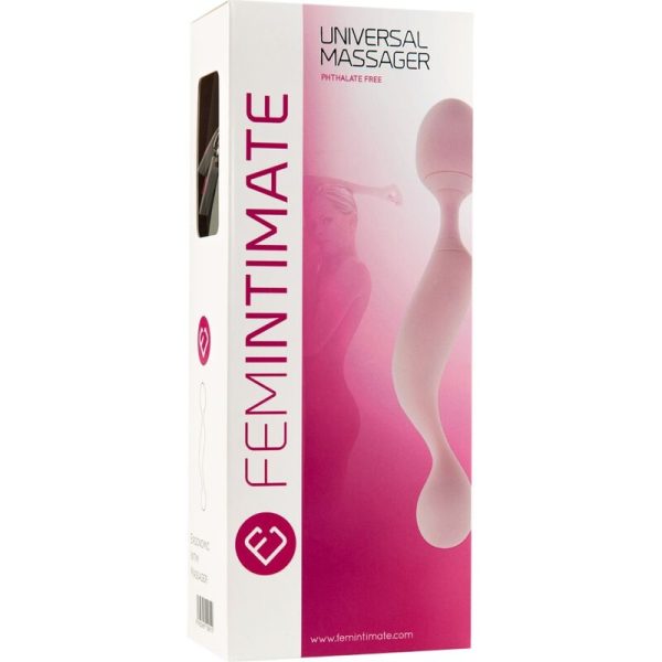 FEMINTIMATE - UNIVERSAL MASSAGER SILICONE VIBRATOR PINK - Afbeelding 5