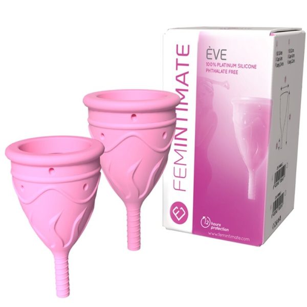 FEMINTIMATE - EVE SILICONE MENSTRUAL CUP - SIZE L - Afbeelding 6