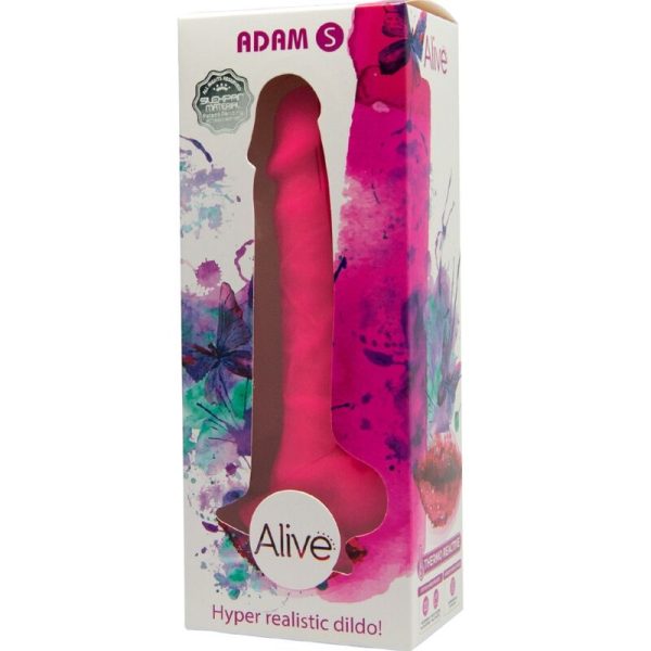 ALIVE - ADAM S REALISTIC PENIS FUCHSIA 17.75 CM - Afbeelding 2