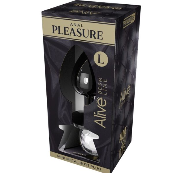 ALIVE - ANAL PLEASURE MINI PLUG METAL WHITE SIZE L - Afbeelding 2